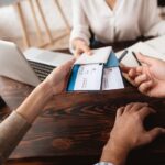 A,Young,Man,And,A,Woman,Came,To,The,Travel