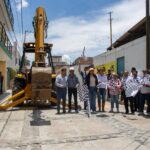 INICIA GOBIERNO DE MELCHOR OCAMPO OBRA DE PAVIMENTACIÓN CON CONCRETO HIDRÁULICO, DRENAJE, GUARNICIONES Y BANQUETAS EN CALLE LÁZARO CÁRDENAS